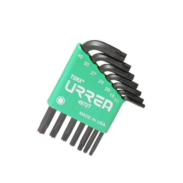 Juego de 7 Llaves Hexagonalagonles Tipo L Torx T10-T40 4972T Urrea