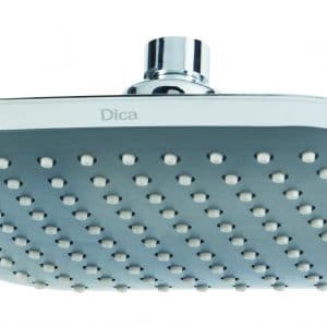 Regadera De Plato Cuadrada De 8 Sin Brazo Y Chapeton Dica 4531BL