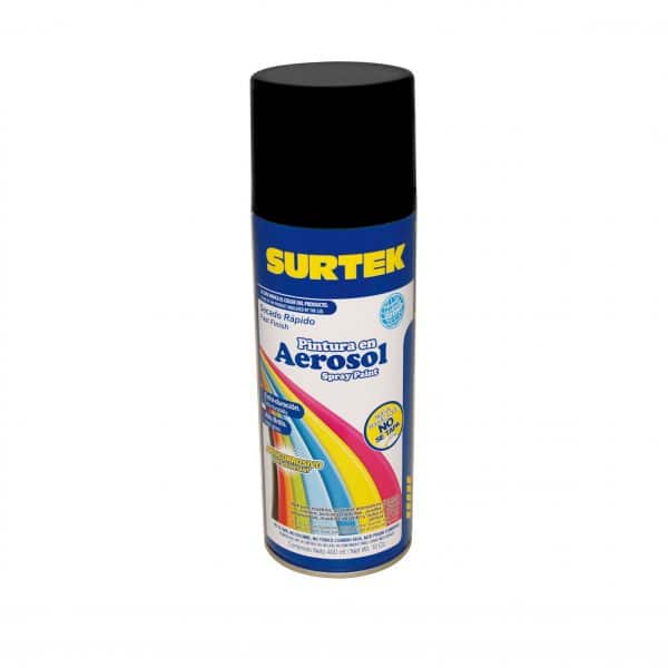 Pintura En Aerosol Negro Mate 400ML Surtek 139847