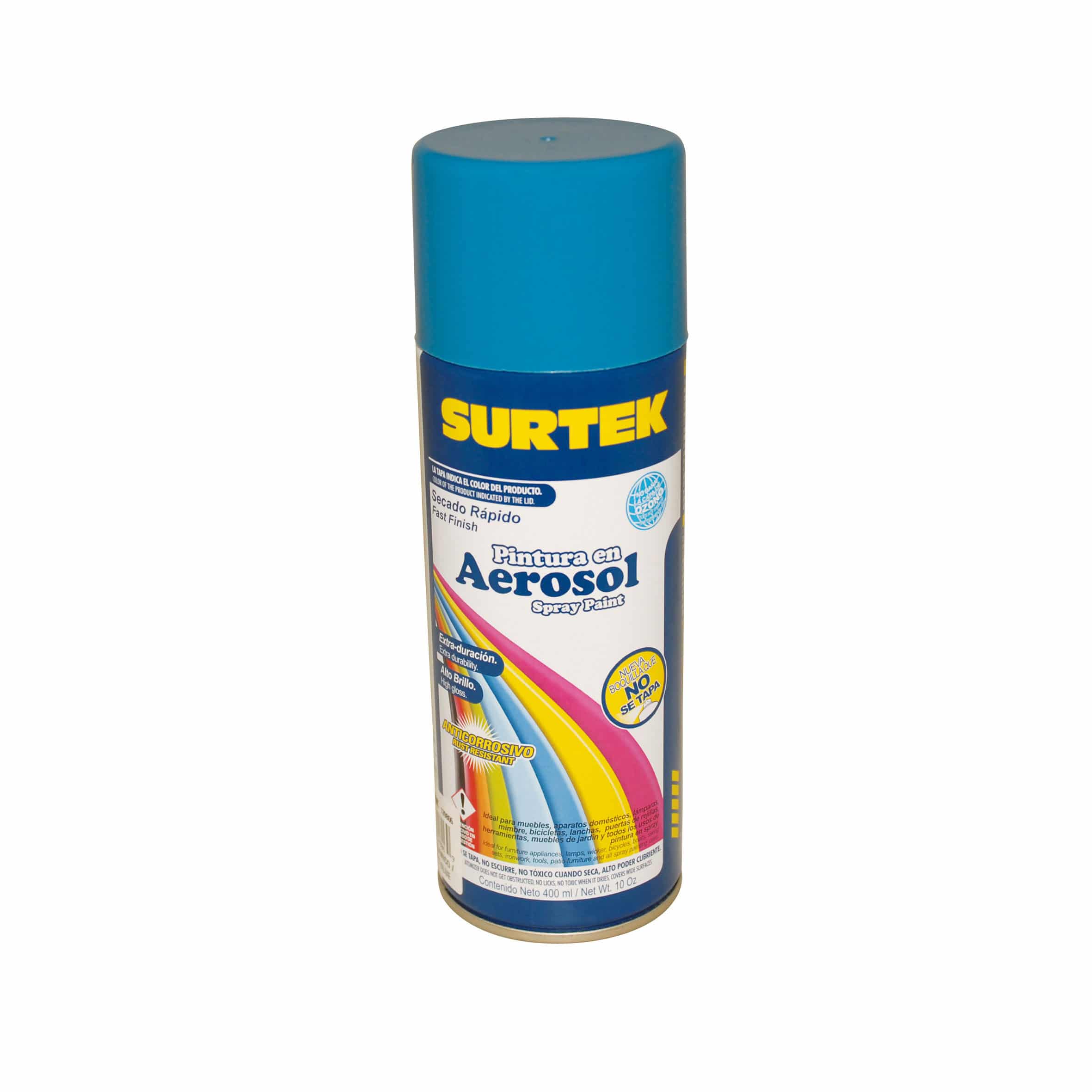 Pintura En Aerosol Azul Organico 400ML Surtek 139806