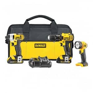 Combo DCK381C2 20V Dewalt Atorn Imp+Taladro ATR+LAMP