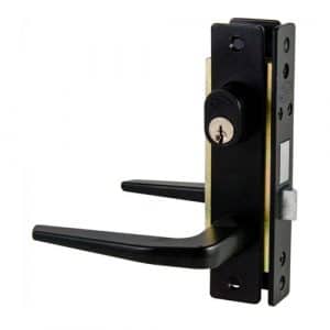 HC126050 - Cerradura Aluminio Basic Sencilla Color Negro Lock 19CL - LOCK