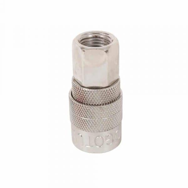 Conexion Rapida Tipo Hembra Color Acero Medida 1/4" NPT NF1018