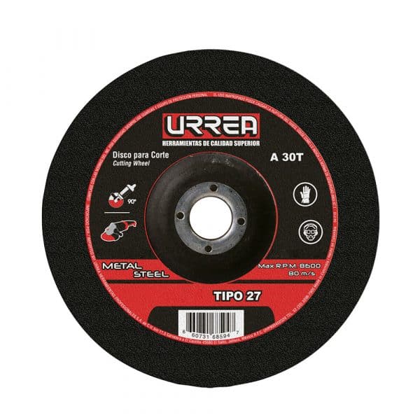 Disco T/27 Metal 7X1/4" E/Pes Urrea U777