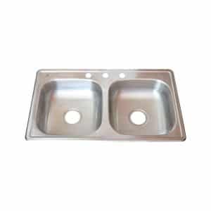 Tarja Doble De Acero Inoxidable Anbec TIN33196M