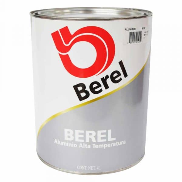 Pintura Aluminio Alta Temperatura 4L Berel 009150-5