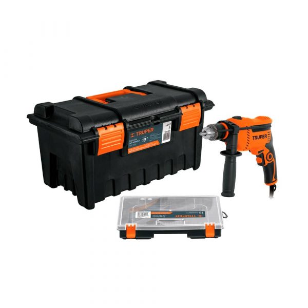 Rotomartillo 1/2' 650 W Y Caja Para Herramienta Y Organizador Truper 10884