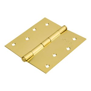 Bisagra Cuadrada 4' Acero Latonado Plana Basic Hermex 23686