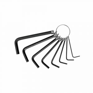 Juego De 8 Llaves Allen Mm Punta Hex Tipo Llavero Pretul 21851