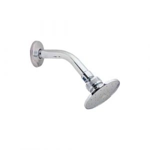 Regadera Napoles Con Brazo Y Chapetón Acero Inoxidable Rugo 44N