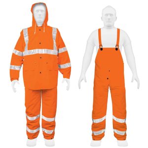 Conjunto Impermeable Doble Capa Naranja Con Reflejante Xg Truper 17410