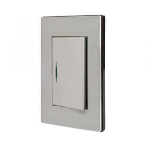 Placa 1 Apagador Sencillo Acero Inoxidable 4670 Mayorca