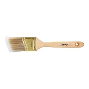 Brocha Cerdas Sintéticas 2' Corte Angular Mango De Madera Truper 13339
