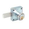 HC120988 - Cerradura Para Mueble Cuadrada De Cilindro Corto Cromo Brillante Lock 14CM - LOCK