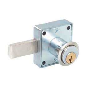 Cerradura Para Mueble Cuadrada De Cilindro Corto Cromo Brillante Lock 14CM