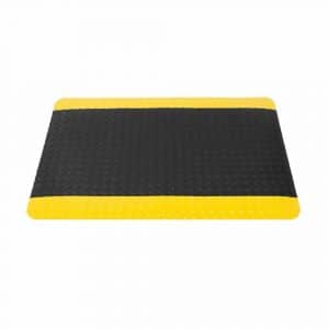 HC129001 - Tapete Antifatiga Con Placa Tipo Diamante 9/16 90 X 150CM Con Franja Amarilla WW3002 - DOGOTULS