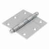 Bisagra Cuadrada 3-1/2' Acero Inoxidable Redonda Hermex 43223