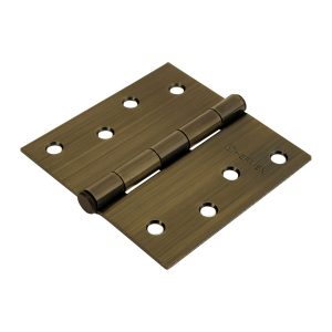 Bisagra Cuadrada 4' Acero Latonado Antiguo Plana Hermex 43253
