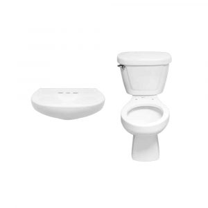 Paquete Wc Jazmin Blanco Redondo (Taza-Tanq-Lav) Cato Jazminrd