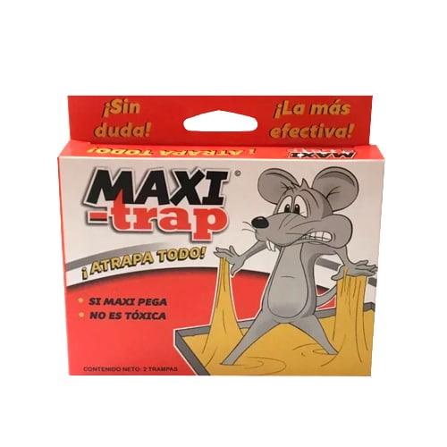 Tradineur - Trampa Adhesiva para Ratones e Insecto - 2 Unidades - No Tóxico  - Fácil colocación