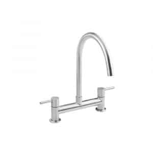 Llave Mezcladora Cromo Para Lavabo Cocina Tarja Casa Urrea Diseño 9335