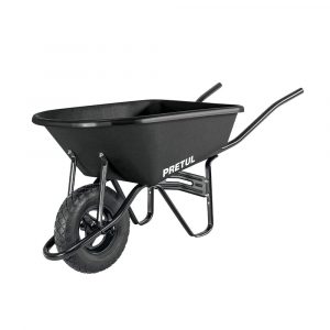 Carretilla Concha Plástica 5 Ft3 Neumática Bastidor Tubular Pretul 22703