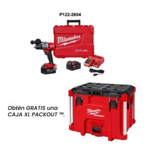 Combo Rotomartillo 2804-20 Y Llave De Impacto 2853-20 + Caja Herramientas Gratis 48-22-8429 Milwauke