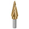 Broca Escalonada Titanio 9 Escalones 1/4' A 3/4' Truper 101552