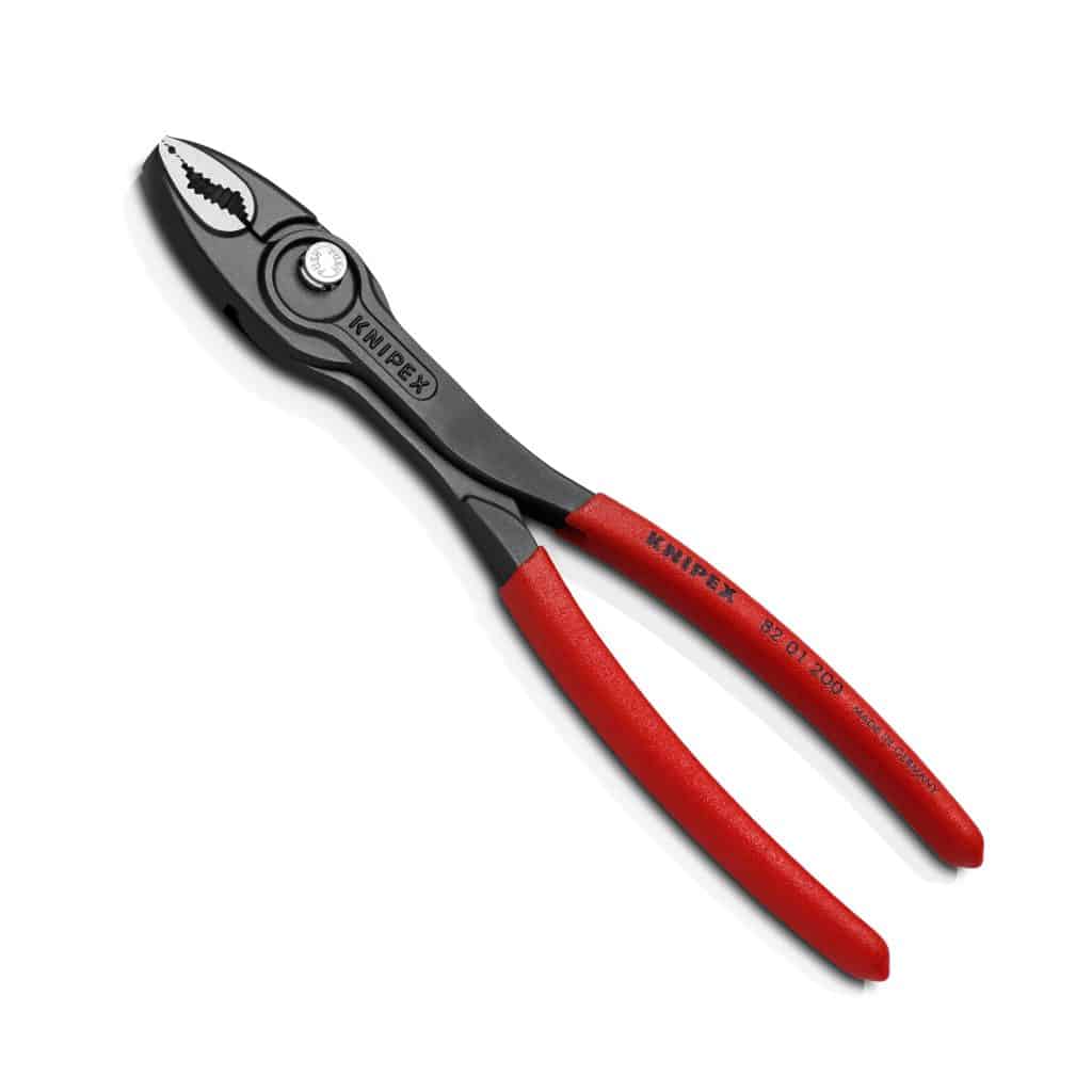 KNIPEX 82 01 150 TwinGrip Pinza Con Capacit&agrave; Di Presa Frontale E Laterale Rivestita In Plastica Antiscivolo Bonderizzata Grigia 150 Mm