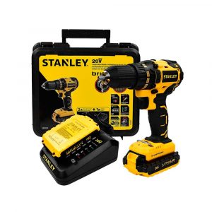Taladro Atornillador Con 2 Baterías Y Cargador 1/2" 20V Stanley SBD20S2K-B3