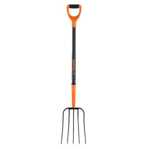 Bieldo Para Paja 5 Dientes Mango De Acero 37' Puño 'D' Truper 102114