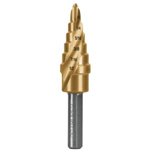 Broca Escalonada Titanio 6 Escalones 3/16' A 1/2' Expert 101550