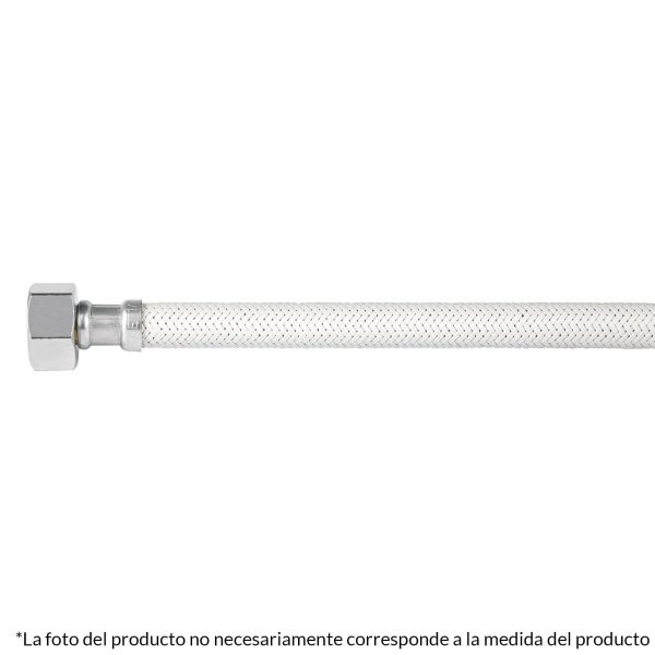 Manguera Lavabo/Fregadero Vinilo Blanco 1/2' X 1/2' 55 Cm Foset 45313