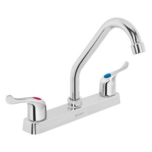 Mezcladora Plástica 8' Cuello Corto Para Fregadero Palanca Foset 45514