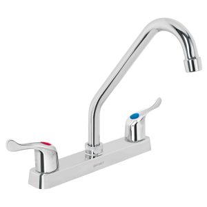 Mezcladora Plástica 8' Cuello Largo Para Fregadero Palanca Foset 45515