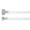 Manguera Wc Vinilo Blanco 1/2'X7/8' 35Cm Conector Plástico Foset 45311