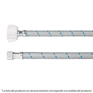 Manguera Wc Vinilo 3/8'X7/8' 40 Cm Conector Plástico Foset 45504
