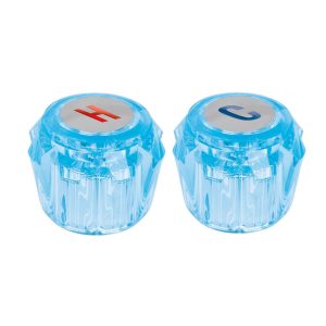 Juego 2 Manerales Acrílico Azul ParaLavabo Y Fregadero Foset 49456