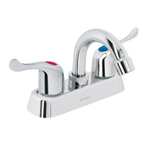 Mezcladora Plástica 4' Cuello Curvo Para Lavabo Palanca Foset 45512