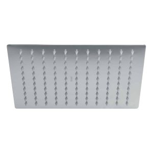 Regadera Cromo 10' Plato Cuadrado Delgado Sin Brazo Foset 45781