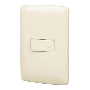 Placa Armada Con Timbre Marfil Línea Italiana Volteck 48671