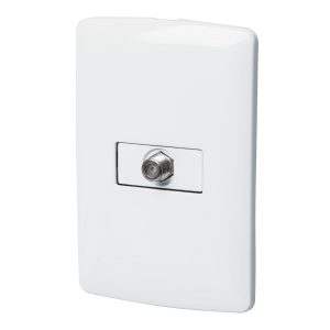 Placa Armada Con Conexión Para Tv Blanco Línea Italiana Volteck 46466