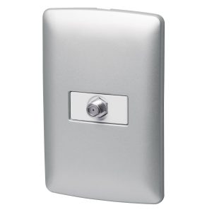 Placa Armada Con Conexión Para Tv Plata Línea Italiana Volteck 46485