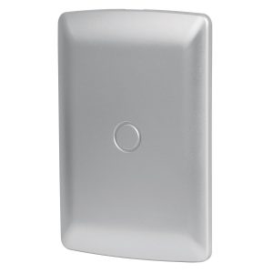 Placa De Abs Ciega Línea Italiana Color Plata Volteck 46396