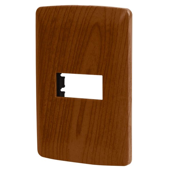 Placa 1 Módulo De Abs Línea Italiana Acabado Madera Volteck 46392