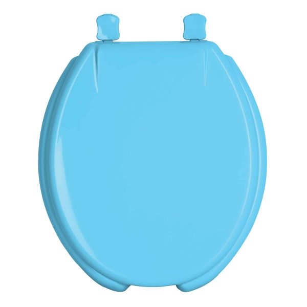 Asiento Redondo Para Wc Abierto Azul Foset 47034