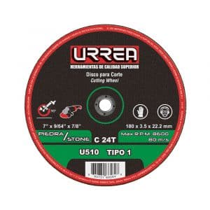 Disco Abrasivo Para Piedra T1 De 7" Urrea U510 Uso Mega Pesado