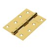 Bisagra Rectangular 4' Acero Latonado Hermex 43198
