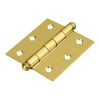 Bisagra Cuadrada 2-1/2'Acero Latonado Redonda Hermex 43231
