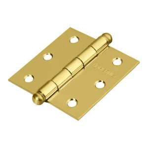 Bisagra Cuadrada 2-1/2'Acero Latonado Redonda Hermex 43231